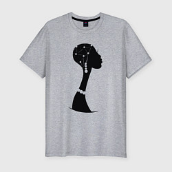 Мужская slim-футболка Woman Africa