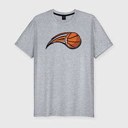 Мужская slim-футболка Basketball shot