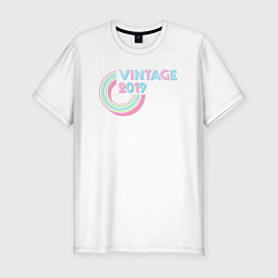 Мужская slim-футболка Винтаж 2019