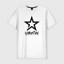 Футболка slim-fit Yaroslav - star, цвет: белый