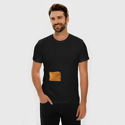 Футболка slim-fit Кошелек с деньгами, цвет: черный — фото 2