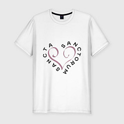 Футболка slim-fit Святая святых - sancta sanctorum, цвет: белый