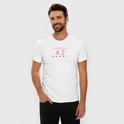Футболка slim-fit Youve been rated - Черное зеркало, цвет: белый — фото 2