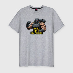 Футболка slim-fit За императора Warhammer 40k, цвет: меланж