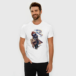 Футболка slim-fit Ты моя мамочка - Доктор Кто: Are you my mommy, цвет: белый — фото 2