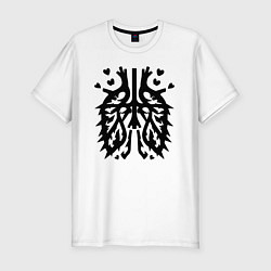 Футболка slim-fit Легкие любви с шипами, цвет: белый