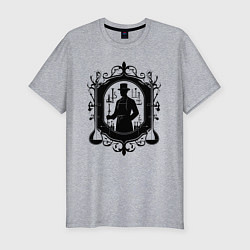 Мужская slim-футболка Фармацевт в лаборатории