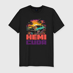 Футболка slim-fit Hemi Cuda style, цвет: черный
