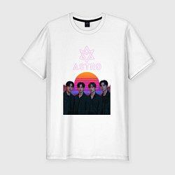 Мужская slim-футболка Astro retro