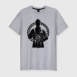 Мужская slim-футболка Шестерня нефтяника