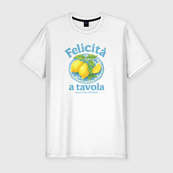 Футболка slim-fit Felicita a tavola, цвет: белый