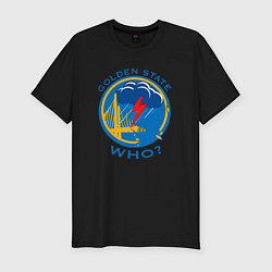Футболка slim-fit Golden State who, цвет: черный