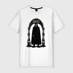 Футболка slim-fit Bones в арке из костей, цвет: белый