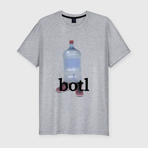Мужская slim-футболка Botl Meme / Меланж – фото 1