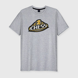 Футболка slim-fit Chess gamer, цвет: меланж