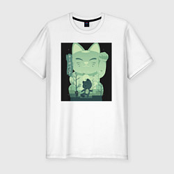 Футболка slim-fit Neko Turbo Granny Dandadan, цвет: белый