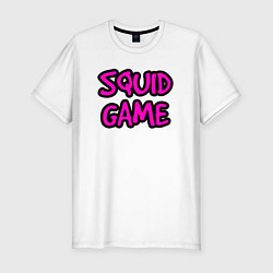 Футболка slim-fit Pink squid game, цвет: белый