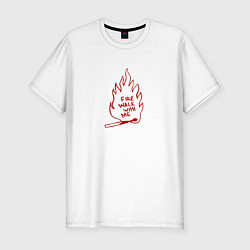 Футболка slim-fit Fire Walk With Me, цвет: белый