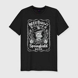 Футболка slim-fit Homer beer baron, цвет: черный