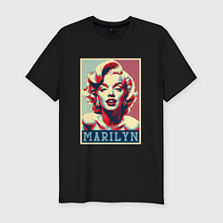 Футболка slim-fit Marilyn, цвет: черный