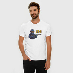 Футболка slim-fit Counter Strike Спецназ, цвет: белый — фото 2