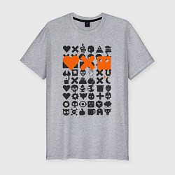 Футболка slim-fit Love Death and Robots двухсторонний, цвет: меланж