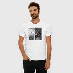 Футболка slim-fit Savage - tiger, цвет: белый — фото 2