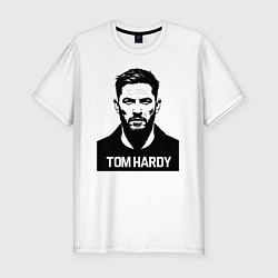 Футболка slim-fit Том Харди как на паспорт, цвет: белый