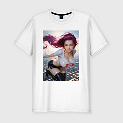 Футболка slim-fit Джесси команда Ракета, цвет: белый