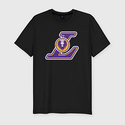 Футболка slim-fit Lakers lion, цвет: черный