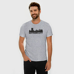 Футболка slim-fit Gotham-city, цвет: меланж — фото 2