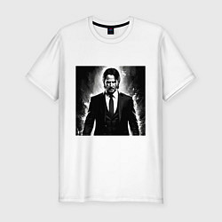 Мужская slim-футболка Киану