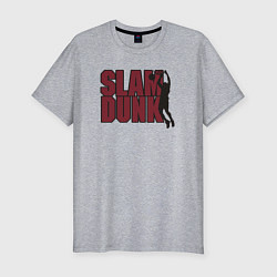 Футболка slim-fit Slam dunk basketball, цвет: меланж