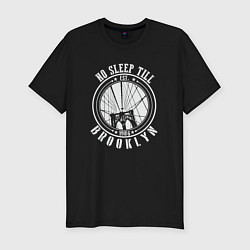 Мужская slim-футболка Не спать до Бруклина