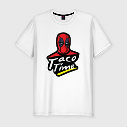 Футболка slim-fit Taco time, цвет: белый