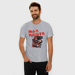 Футболка slim-fit Iron Maiden, цвет: меланж — фото 2