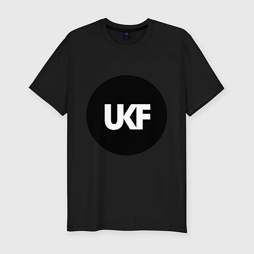 Мужская slim-футболка UKF Music / Черный – фото 1