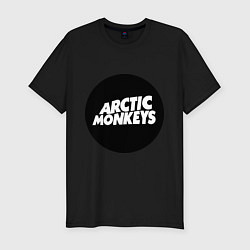 Мужская slim-футболка Arctic Monkeys Round