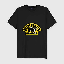 Футболка slim-fit HC Boston Bruins Label, цвет: черный