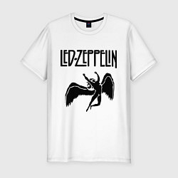 Футболка slim-fit Led Zeppelin, цвет: белый