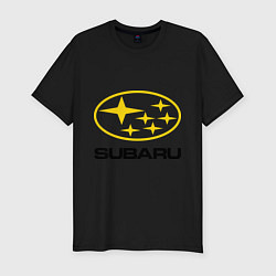 Футболка slim-fit Subaru Logo, цвет: черный