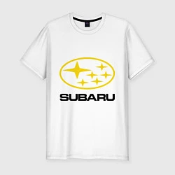 Футболка slim-fit Subaru Logo, цвет: белый
