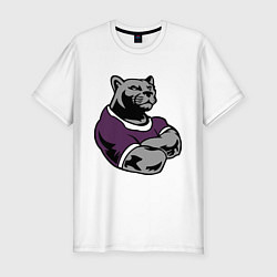 Мужская slim-футболка Сильная пантера