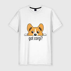 Мужская slim-футболка Got Corgi
