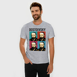 Футболка slim-fit Dostoevsky, цвет: меланж — фото 2