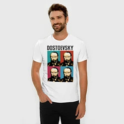 Футболка slim-fit Dostoevsky, цвет: белый — фото 2