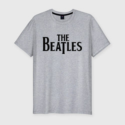 Футболка slim-fit The Beatles, цвет: меланж