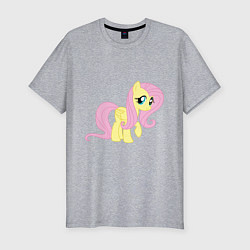 Мужская slim-футболка Пони пегас Флаттершай