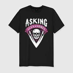 Мужская slim-футболка Asking Alexandria: Skull Fang