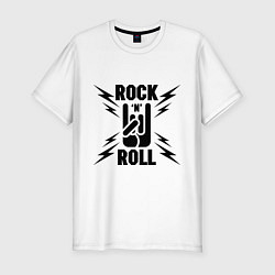 Футболка slim-fit Rock'n'roll Forever, цвет: белый